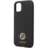 Guess GUHCN614DGPK iPhone 11 / Xr 6.1czarny/black hardcase Silicone Logo Strass 4G